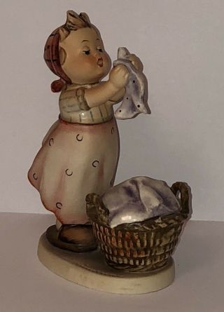 Vintage Goebel Hummel Figurine,  321 Wash Day (girl With Laundry Basket)