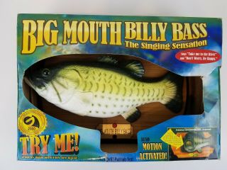 Vtg Big Mouth Billy Bass 1999 Gemmy The Singing Sensation Fish