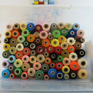 Vtg Lof Of 90 Needle Magic Acrylic Yarn Thread Needle Punch Craft Embroidery
