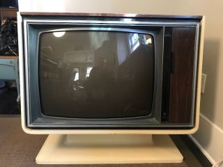 Zenith Chromacolor Space Command Tv 1972 Mcm Mod Atomic Television Prop