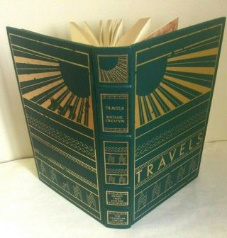 Franklin Library - Signed First Edition Society - Travels - Michael Crichton