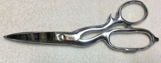 Vintage 8 " Case Xx 48 - 8 Two - Piece Chromed Shears/scissors
