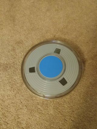 Vintage IBM Computer Mainframe Magnetic Tape Data Reel with IBM clear case 4