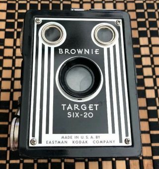 Vintage Kodak Target Brownie Six - 20 Box Camera Includes Box