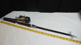 Vintage Range Finder Fishing Machine Pole Rod Combo Telescopic St Croix USA 8