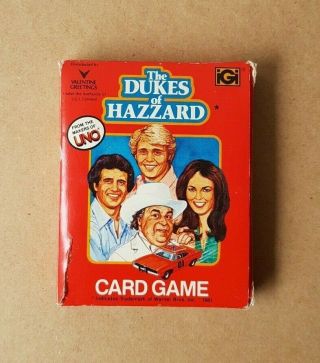 Vintage 1981 The Dukes Of Hazzard Card Game Complete From The Makers Of Uno