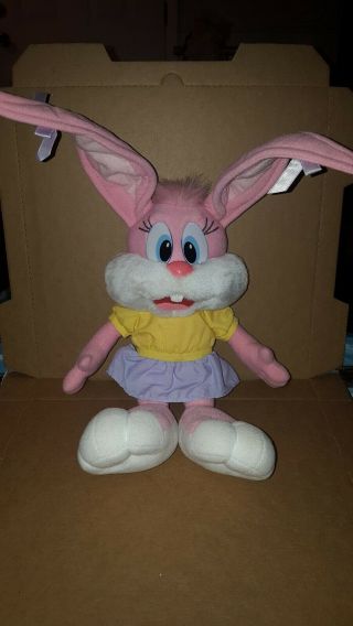 Tiny Toon Adventures Babs Bunny Plush Toy 15 " Vintage 1990 Applause Pink Big