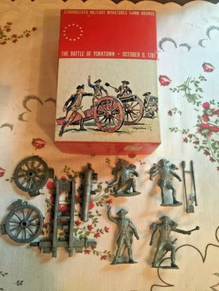 Vtg Strombecker Military Miniatures Battle Of Yorktown 1781 Complete Model Kit