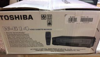 Toshiba W - 614 Hi Fi 4 Head Stereo VHS Player Video Cassette Recorder VCR 5
