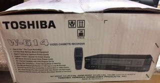 Toshiba W - 614 Hi Fi 4 Head Stereo VHS Player Video Cassette Recorder VCR 7