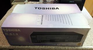 Toshiba W - 614 Hi Fi 4 Head Stereo VHS Player Video Cassette Recorder VCR 8