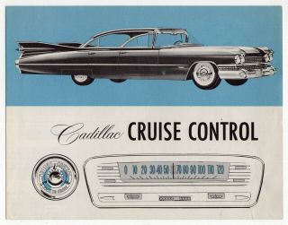Vintage Advertising Brochure: " Cadillac Cruise Control "