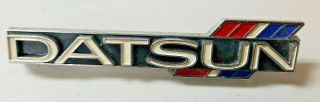 Nissan Datsun Oem Grille Emblem Vintage Some Wear Overall