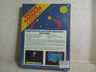 Commodore 64 in shrink wrap 2 games Star Trooper and Penetrator by UXB 2