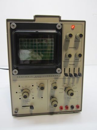 Vtg 1970s Heathkit Oscilloscope Io - 103 Measuring Equipment Parts Repair