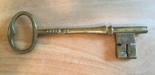 Vintage Brass Skeleton Key Virginia Metalcrafters Williamsburg Restoration