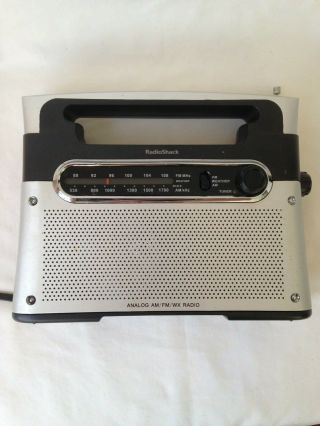 Vintage Radio Shack Analog AM FM WX Weather Radio Electric Battery Power 4