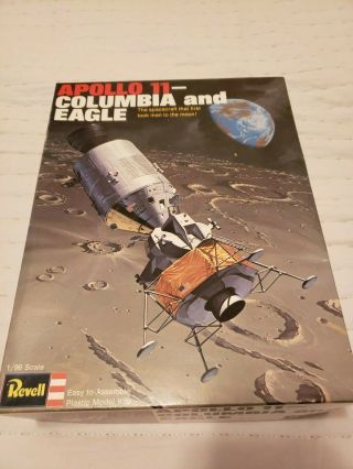 Vintage Apollo 11 Columbia And Eagle Revell Model 1/96 From 1969