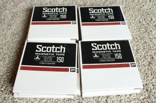 12 Scotch 3m Magentic Tape 150 Pro 7 " Reel To Reel 1/4 " 1800 Ft Bundle