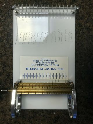 Vintage Newell 16 Row Needle Pleater Great Shape - Box And Instructions