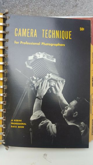 Vintage Kodak Professional Handbook Binder 1952 7