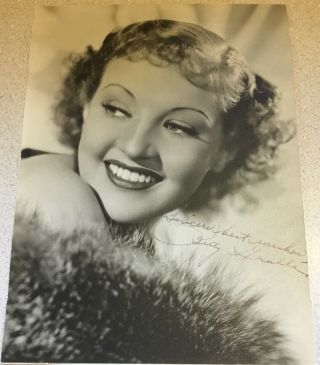 Betty Grable Signed 8 X 6 Early Vintage Autographed Photo