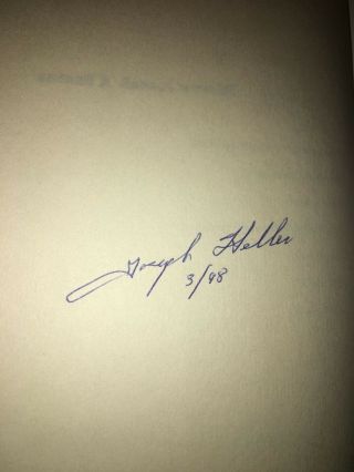 Hc/dj Book - Signed 1998 Autobiography Joseph Heller " Now And Then " 1st First Ed
