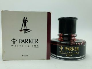 Parker Penman Writing Ink - 50ml Bottle Ruby Red Vintage