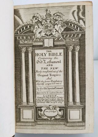 1715 KING JAMES BIBLE COMPLETE 4
