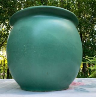 Vintage Mccoy Usa Art Pottery Vase Pot Arts & Crafts Matt Green 337