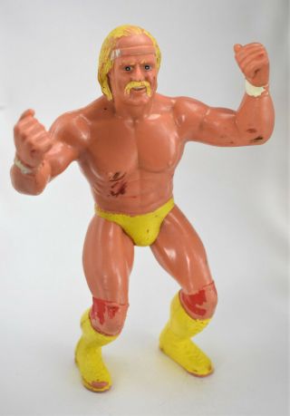 Vintage 1984 And 1986 Hulk Hogan And Randy Savage Rubber Wrestlers Titan Sports