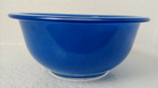 Vintage 1l Pyrex Cobalt Blue Clear Bottom Mixing Nesting Bowl 322 Small