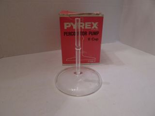 Vintage Pyrex Glass Percolator Pump Model 7756 P 6 Cup