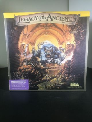 Electronic Arts Legacy Of The Ancients Game Commodore 64 128 5.  25 " Disk