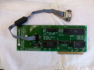 Apple 2e Mouse Controller Card With Port Cable