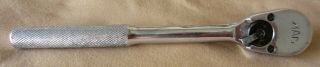 Vintage Mac Tools Xr8 3/8 " Drive Ratchet Wrench Knurled Pear Head 8 " Long Usa