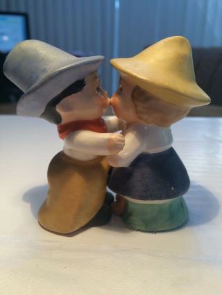 Vintage Goebel Kissing Cowboy & Cowgirl Salt & Pepper Shakers Germany