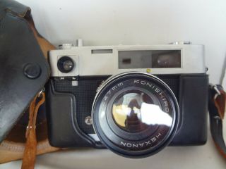 Konica Auto S 35mm Rangefinder Camera With 47/1.  9 Lens,  Filter Japan Exc 2035