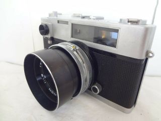 Konica Auto S 35mm rangefinder camera with 47/1.  9 lens,  filter Japan Exc 2035 4