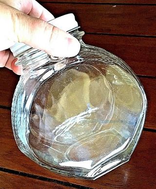 Candy Dish Vtg Miniature Slanted Mercantile Store Style Candy Dish Jar