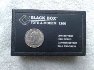 Black Box Tote A Modem Portable 9v 1200 Baud Modem Vintage Computing Db25