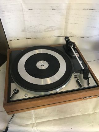 Dual 1219 Turntable With United Audio Plinth And Dust Cover