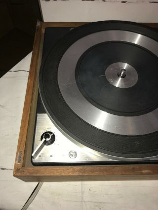 Dual 1219 Turntable with United Audio Plinth And Dust Cover 2