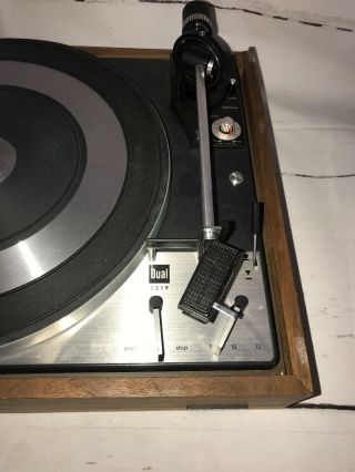 Dual 1219 Turntable with United Audio Plinth And Dust Cover 3
