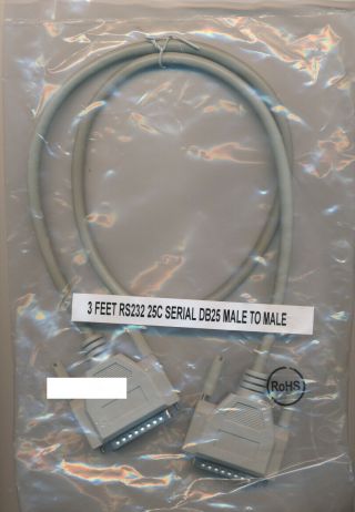Db25 Male To Male Cable Modified For Apple Lisa Parallel Card To Profile Hd 3 Ft