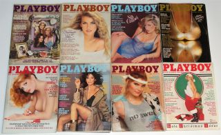 45 Various Vintage Adult Playboy Magazines From 1981 - 1989 All 45 Centerfolds 2