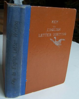 1933 (1951?) Key To English Letter Writing.  Chinese/english.  Shanghai Ads Rare