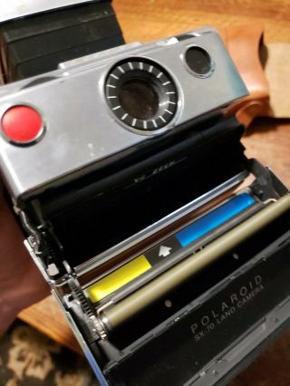 Vtg Polaroid SX - 70 Land Camera Folding Parts 8