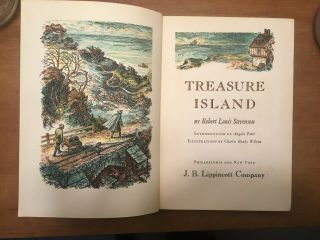 Treasure Island By Robert Louis Stevenson 1948 Vintage Book