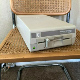 Commodore 1541 Floppy Single Disk Drive 5.  25 " With Power Supply And Serial Cable